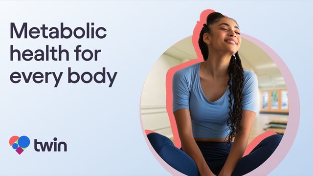 Twin Health brand graphic reading metabolic health for every body